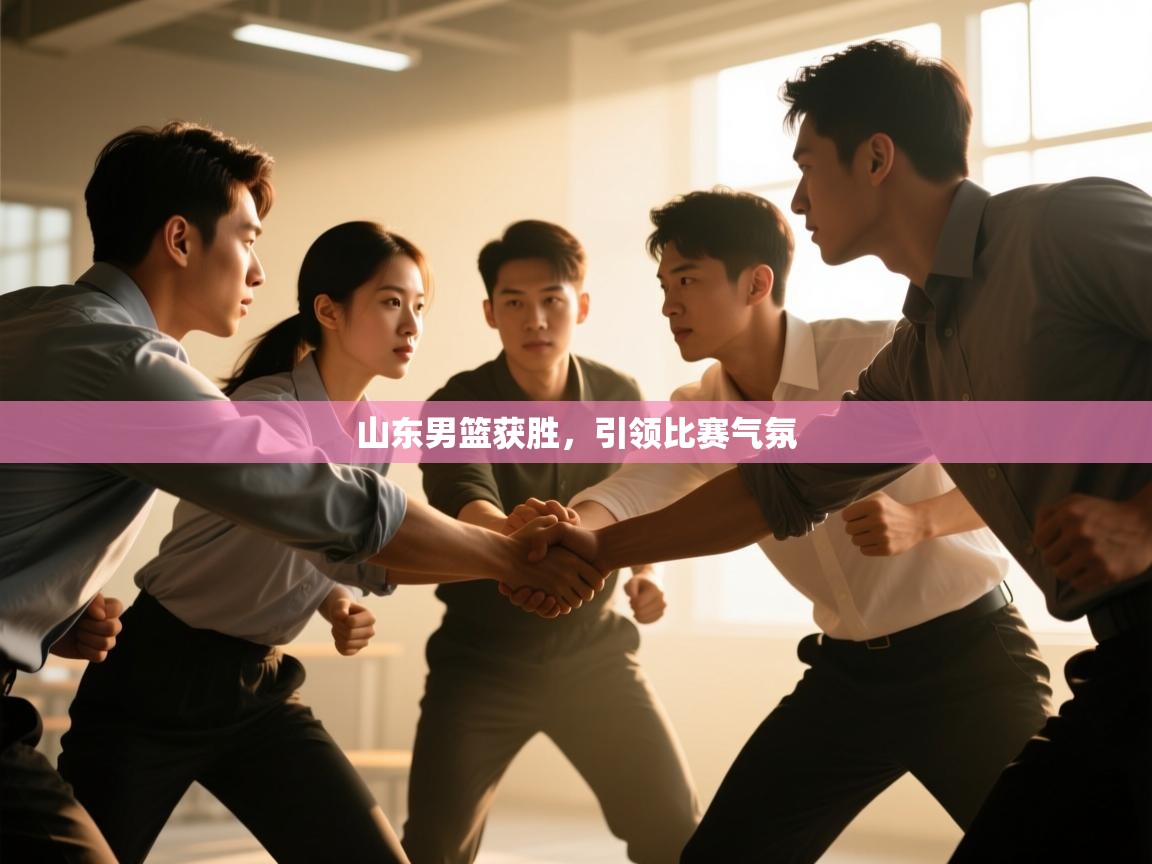 山东男篮获胜，引领比赛气氛  第2张